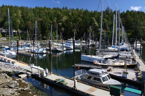 Otter Bay Marina Pender Island, BC marina