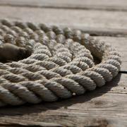 Otter Bay Marina Pender Island, BC rope on the dock